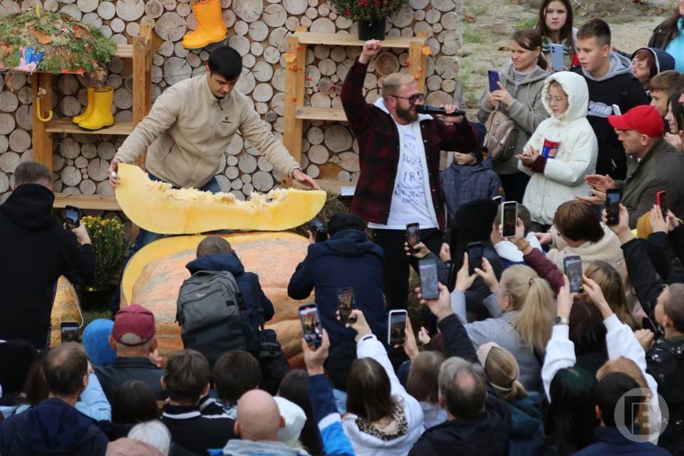 600 кг тыквы раздали волгоградцам в ЦПКиО